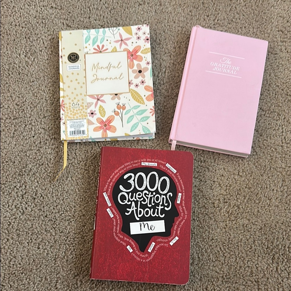 Journal Trio - Mindful Journal, Gratitude Journal & 3000 Questions About Me